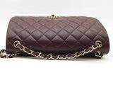 Chanel Caviar Jumbo Double Flap Shoulder Bag Red Aa0526wcrzsa