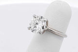 2.5ctw Diamond Ring In 14k White Gold 4 Grams Size 3.75 Eb0226rxxzsa