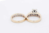 2.16cttw Diamond 14k Yellow Gold Wedding Set 10.2 Grams Size 7 Eb0526cxzsa