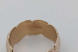 14k Yellow Gold Textured Band Ring 9.7 Grams Size 8.5 Eb0926rexsa