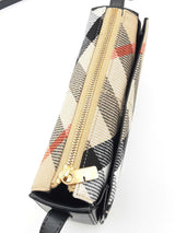 Burberry Snip Crossbody Bag In Check Jacquard Canvas Fw0626pxzdu