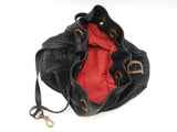 Christian Dior Cannage-quilted Black Leather Drawstring Bucket Bag Fw08ozxdu