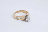 0.64cttw Diamond 14k Yellow Gold Ring 5.1 Grams Size 6.5 Eb0626rxzdu