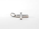1.25 Cttw Princess-cut Diamond Cross Pendant In 18k White Gold 3.5 Grams Fw0626czxdu