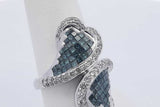 5.6cttw Diamond Ring In 14k White Gold 10.3 Grams Size 7.25 Eb0326lxxzdu