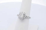 1.31cttw Diamond Ring In 14k White Gold 4.1 Grams Size 6.75 Eb0826lrxzde