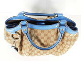 Gucci Beige And Blue Gg Monogram Sukey Tote Bag Sd0626wzxde