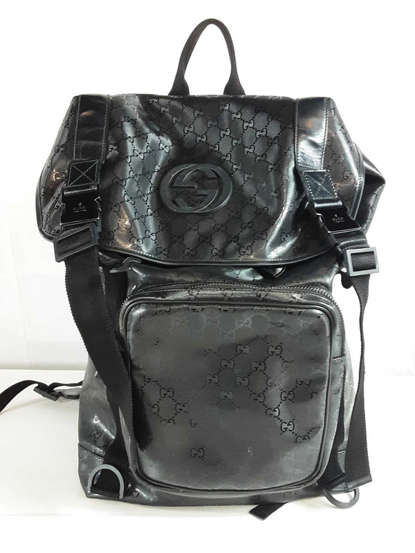 Gucci Gg Imprime Monogrammed Coated Canvas Backpack Sd0925rcrde