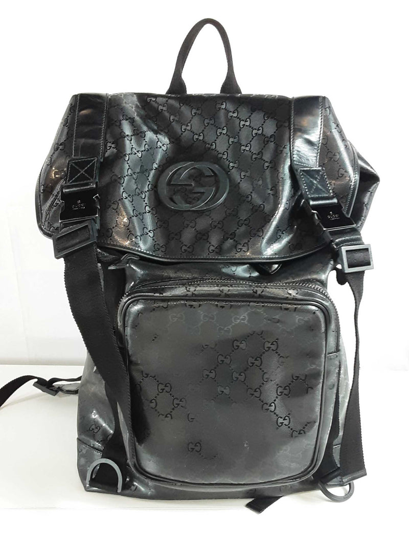 Gucci Gg Imprime Monogrammed Coated Canvas Backpack Sd0925rcrde