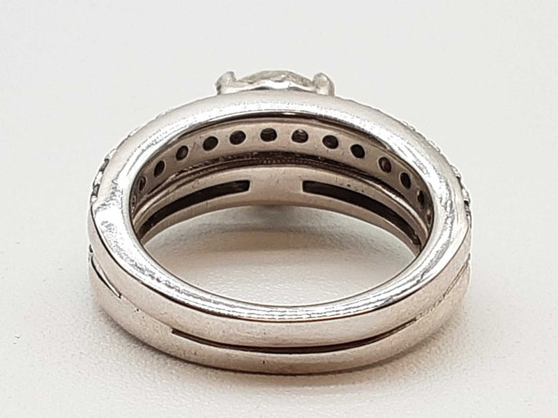1.50 Cttw Diamonds 14k White Gold 7.8g Ring Size 4.5 Do1123pxzxmia