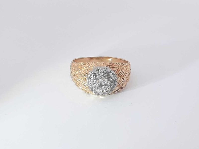 .32 Ctw Diamonds 14k Yellow Gold 14k 5.2 Grams Ring Size 8 Sd0425pizsa