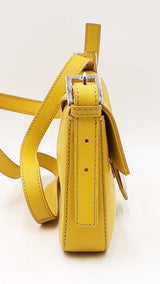 Fendi Baguette Yellow Leather Crossbody Sd0425wizdu
