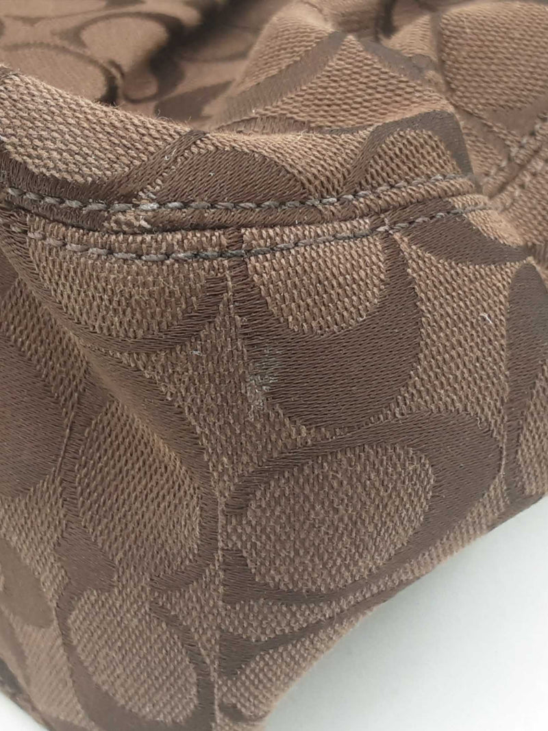 Coach Hampton Signature Carryall Brown Jacquard Satchel Fw1124lrsa