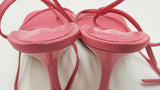 Bottega Veneta T-strap Heeled Sandals In Pink Leather Size Us 9.5 Fw0226crdu