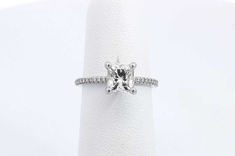 Approx. 1.02ctw Diamond Ring In Platinum 3.5 Grams Size 4.75 Eb1024lrxzsa