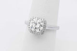 1.25ctw Diamond Ring In 18k White Gold 4.2 Grams Size 6.5 Eb0126orxzsa