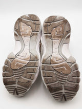 Versace Mercury Gold & Silver Caged Rope Overlay Sneakers Size 42 Eb0626crsa