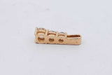 14k Yellow Gold Diamond Drop Pendant 1.8 Grams Eb0626cxzsa