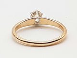0.25 Carat Natural Diamond 14k Two-tone Gold 1.9g Ring Size 7 Do0226llsde