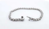 10k White Gold 4.94ctw Diamond Tennis Bracelet 7 Inch, 12.8 Grams Hs0224lxzxsa