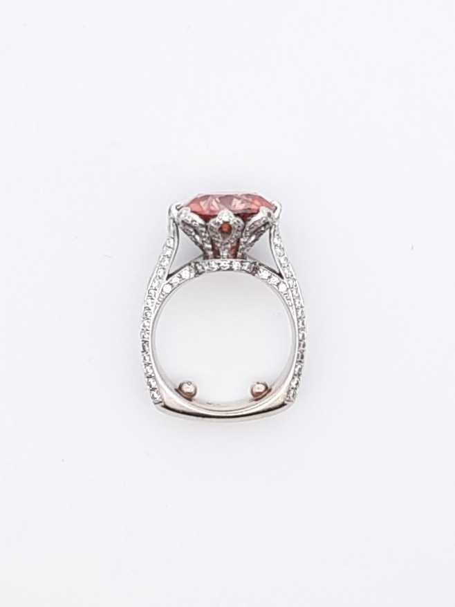 8.8 Cttw Lab Grown & Natural Diamond 18k Gold Ring 11.4 Gram Size 5 Eb1224rxxzdu
