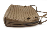 Bottega Veneta Nodini Intercciato Green Leather Crossbody Bag Eb0926pxzde