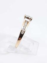 0.55 Cttw Diamond & 14k Yellow Gold Engagement Ring 4.3 Grams Size 7 Fw0226owrdu