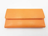 Louis Vuitton Epi Long Snap Orange Wallet Sd0726oordu