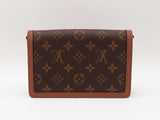 Louis Vuitton Dauphine Chain Wallet In Monogram & Reverse Monogram Coated Canvas Fw0625ezxdu