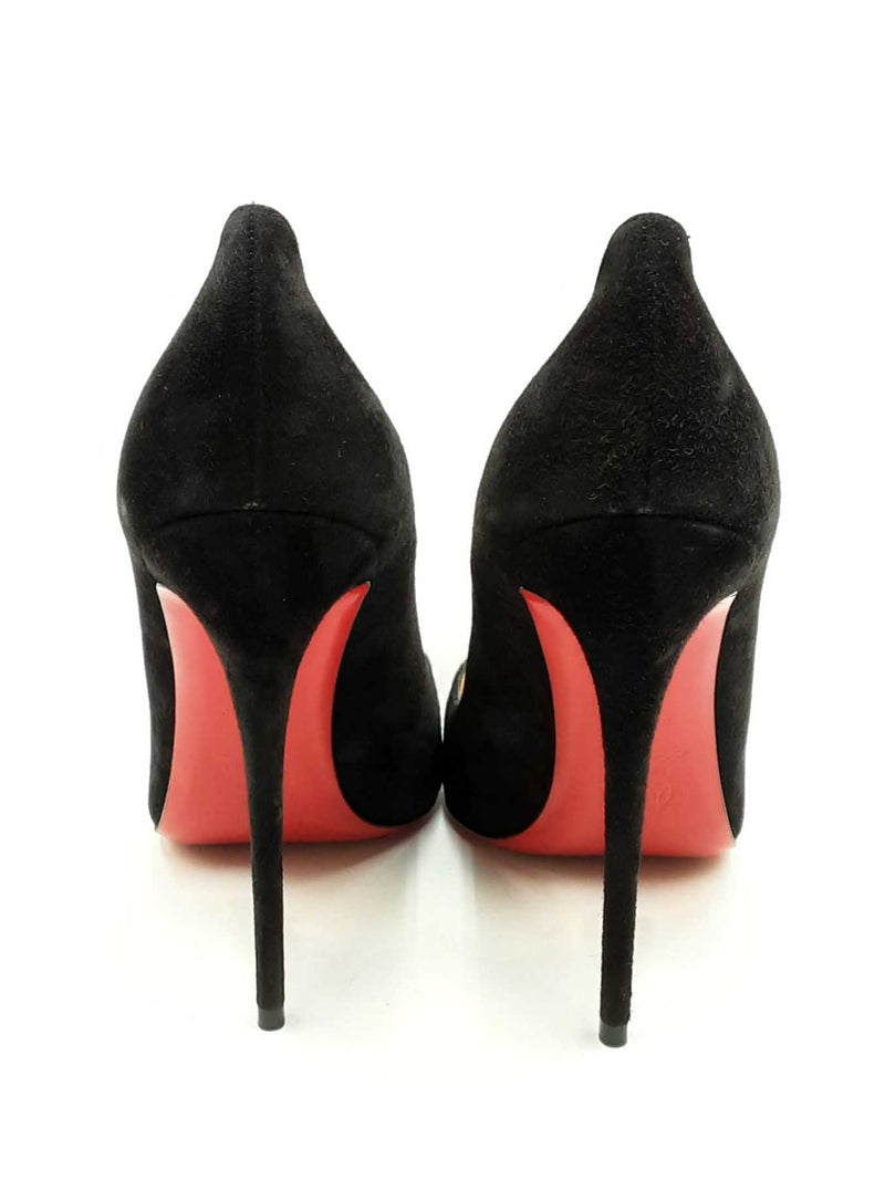 Christian Louboutin So Kate Veau Velours Black Suede Heels Size 39 Eb0624lrxsa