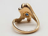 Sapphire 10k Yellow Gold 5.8g Ring Size 5.25 Do0526pxzde