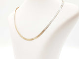 14k Yellow Gold Cleopatra Herringbone Necklace 7.8 Grams 16.5 Inch Fw0726orzdu