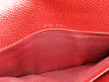 Salvatore Ferragamo Gancini Red Leather Continental Wallet Do0925lrxde