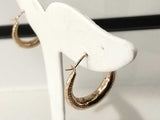 Hoop Earrings 10k Yellow Gold 0.8 Grams Mk0526ozmia