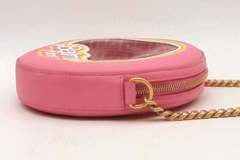 Balmain Barbie Translucent Pink Disco Round Crossbody Eb0425lxxzsa