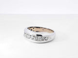 1.10 Cttw Diamond & 14k White Gold Wedding Band 5.3 Grams Size 11 Fw0926wcrdu