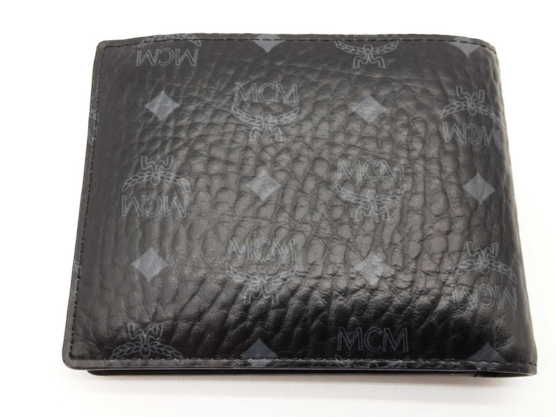 Mcm Black Visetos Coated Canvas Bifold Wallet Do0925ixde