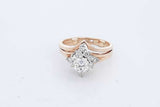 0.76cttw Diamond Ring In 14k Yellow Gold 5.3 Grams Size 5.5 Eb1225lxxzde