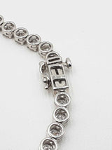 3.09 Cttw Lab-grown Diamond Sterling Tennis Necklace 6.2 Gram 17 In Fw0725irxdu