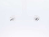 1.0 Cttw Diamond & 14k White Gold Stud Screwback Earrings 1 Gram Fw0725wxzdu
