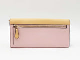 Coach Slim Envelope Wallet In Pastel Colorblock Crossgrain Leather Fw1125wzdu