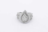 0.63cttw Diamond 10k White Gold Ring 4.6 Grams Size 5.5 Eb0526orxsa
