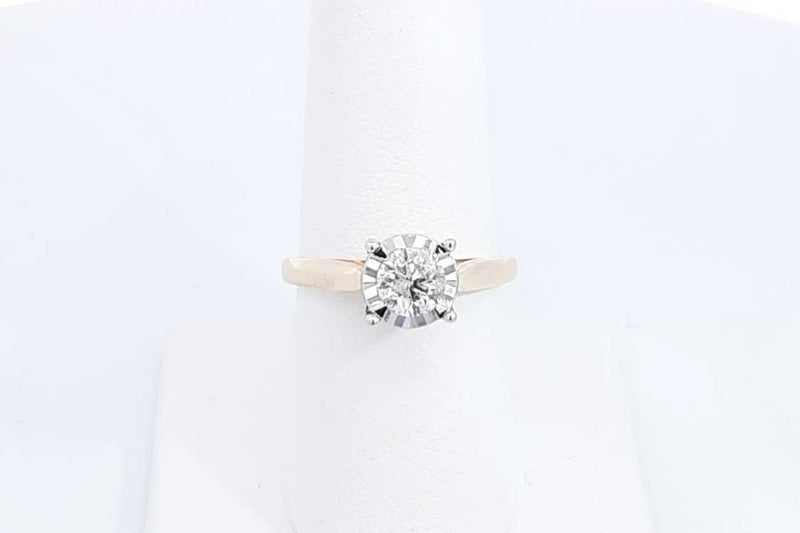 Approx. 0.4ctw Diamond Ring In 10k Yellow Gold 3.3 Grams Size 7 Eb0824orxdu