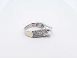 1.56 Cttw Diamond & 18k White Gold Engagement Ring 9 Grams Size 6 Fw0225lixzdu