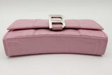 Balenciaga Hourglass Pink Crocodile Embossed Leather Chain Wallet Eb1026wrxsa