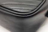 Gucci Black Quilted Chevron Leather Marmont Camera Crossbody Bag Eb1026oxzde