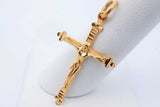 22k Yellow Gold Crucifix Pendant 3.4 Grams Eb0526wride