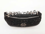 Philipp Plein Crystals Black Shoulder Bag Sd0725czxde