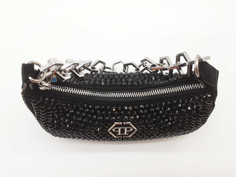Philipp Plein Crystals Black Shoulder Bag Sd0725czxde