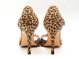 Manolo Blahnik Peep Toe Pumps In Leopard Print Suede Size Eu 35 Us 5 Fw0725rxdu